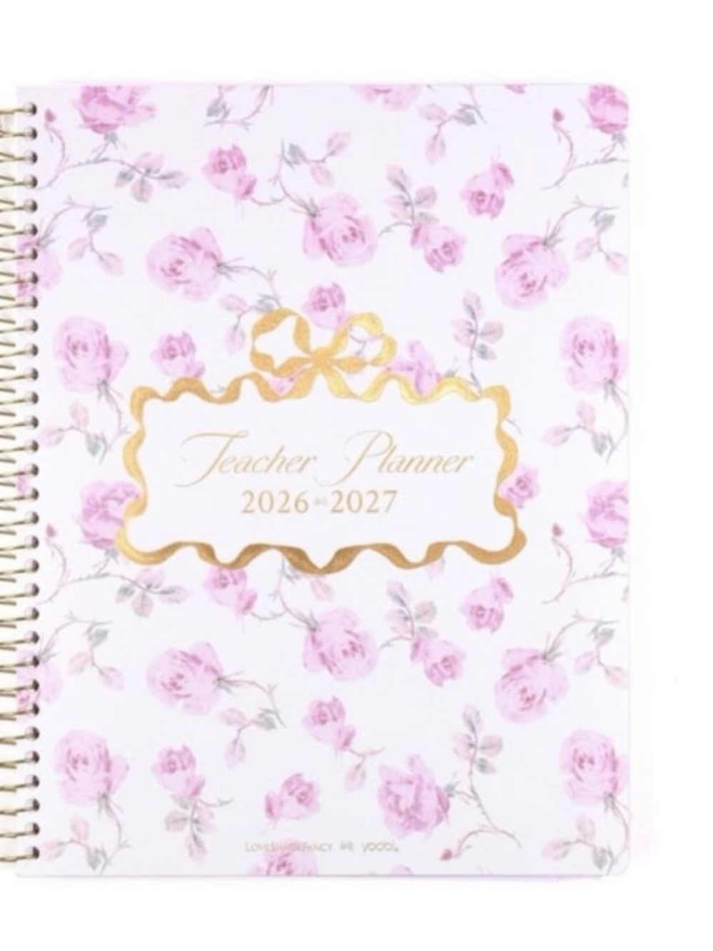 LoveShackFancy x Target - Yoobi
Ribbon Rosa Monthly and
Weekly Teacher Planner